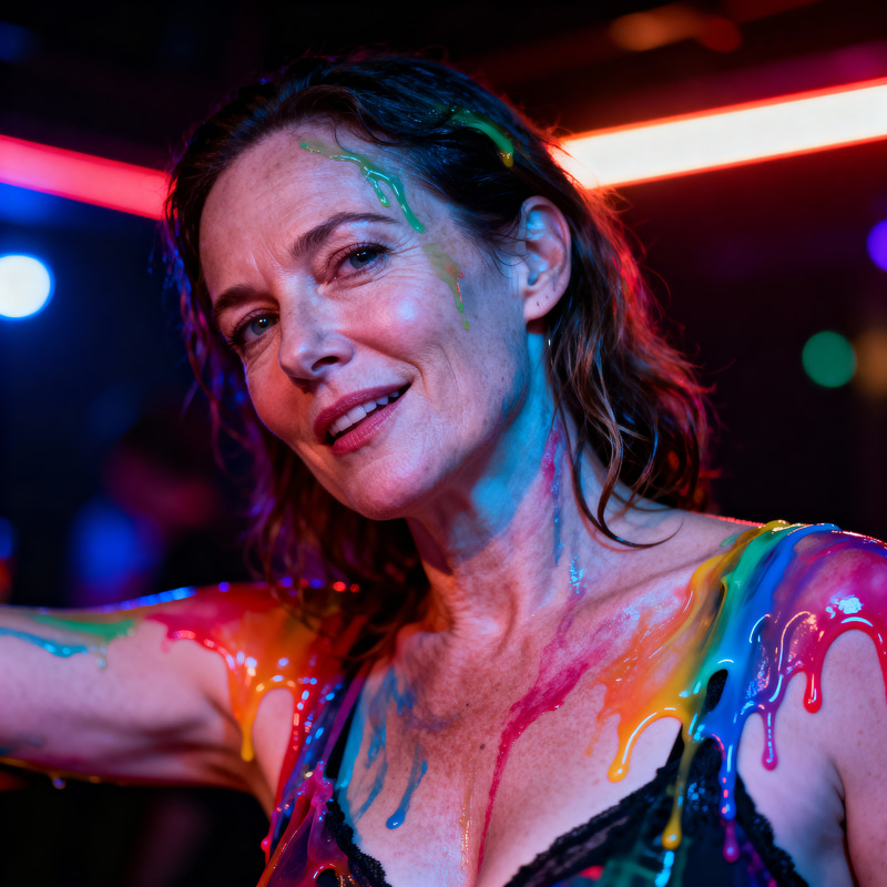 Vibrant Nightclub Portrait Photography Vibrant Nightclub Portrait Photography