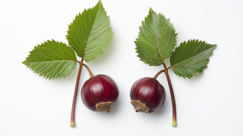 High Detail Horse Chestnuts and Leaves Composition High Detail Horse Chestnuts and Leaves Composition