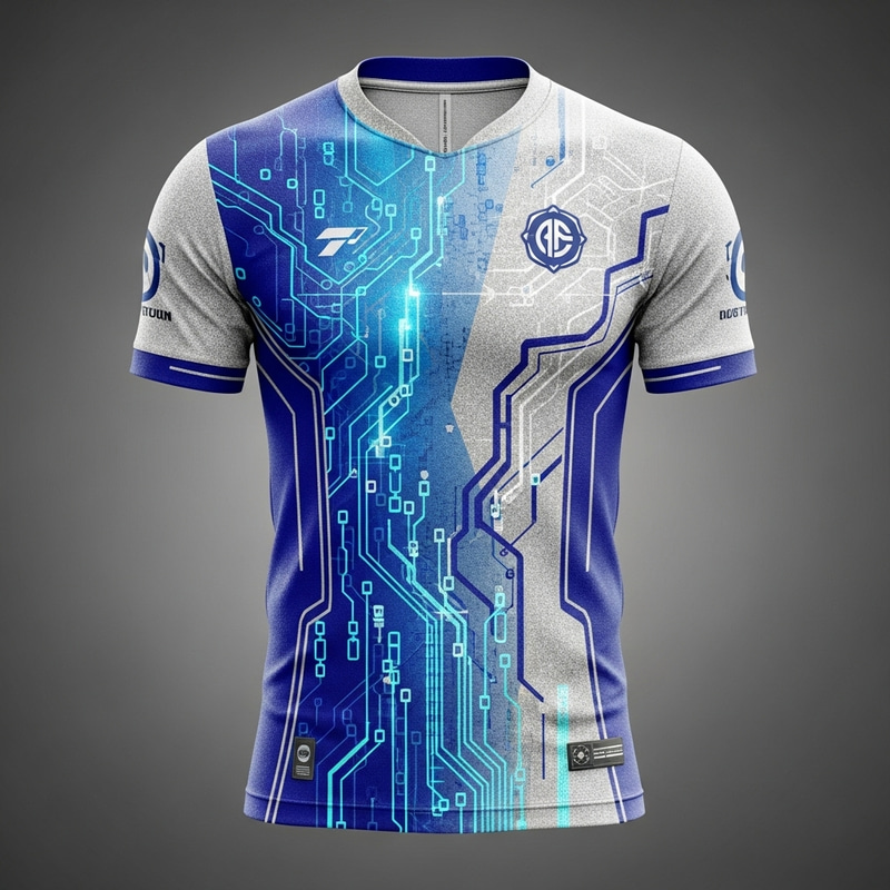 Futuristic ICT Jersey Design - Trendy Custom Apparel