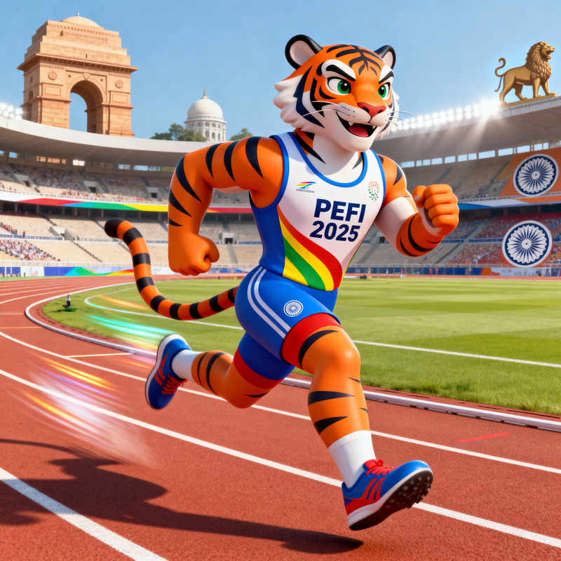 Dynamic Sports Mascot for PEFI State Athletics 2025 Dynamic Sports Mascot for PEFI State Athletics 2025