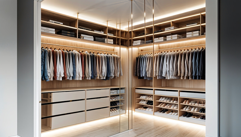 Stylish Minimalist Walk-in Closet Ideas Stylish Minimalist Walk-in Closet Ideas