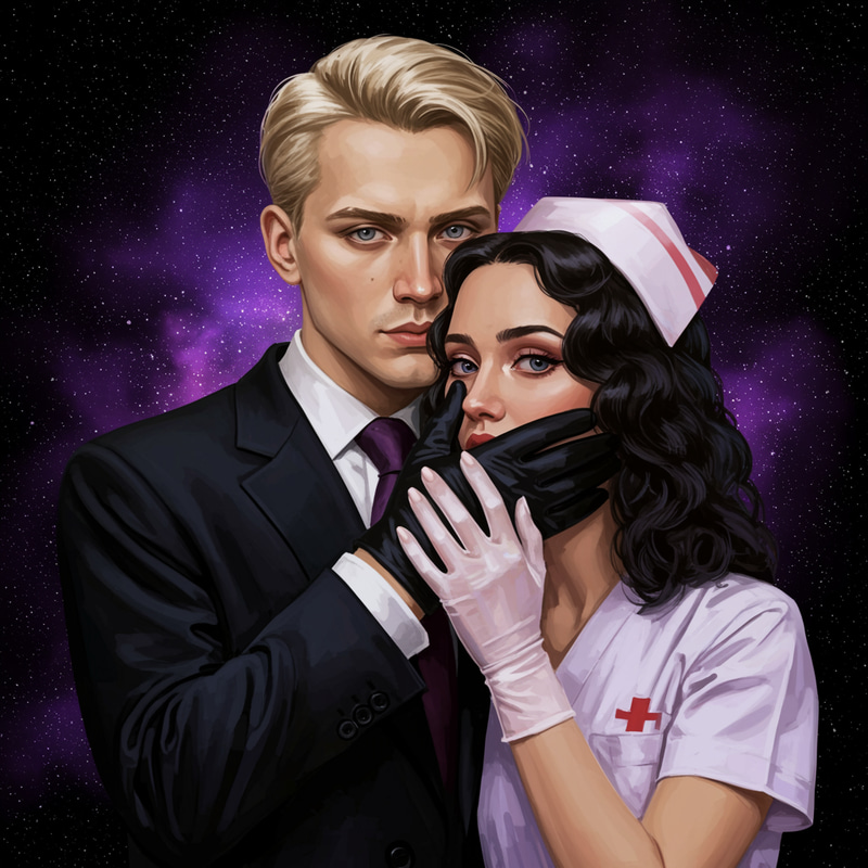 Mysterious Russian Mobster in a Cosmic Oil Painting Mysterious Russian Mobster in a Cosmic Oil Painting