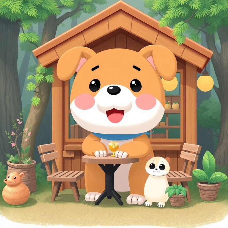 Gwanak House Café: A Cute Puppy in the Forest Gwanak House Café: A Cute Puppy in the Forest