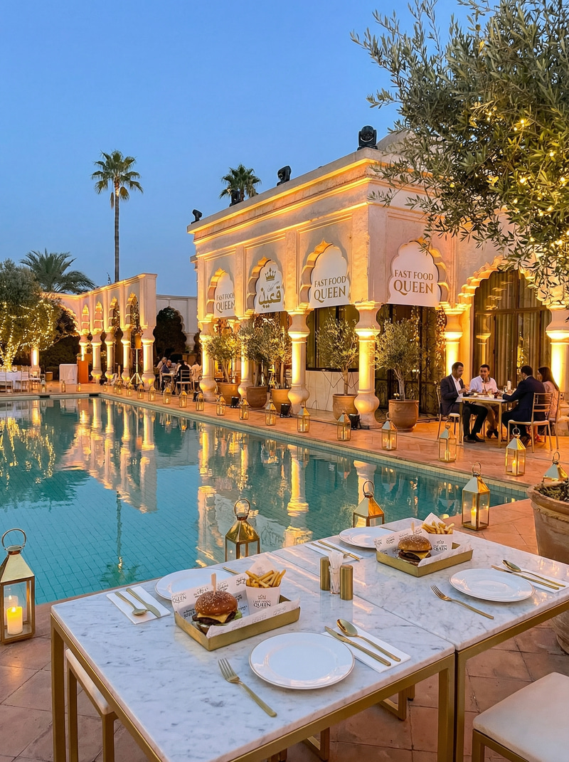 Fast Food Queen: Elegant Marrakech Theme Restaurant