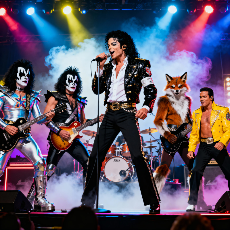 KISS and Michael Jackson Live Performance Collaboration