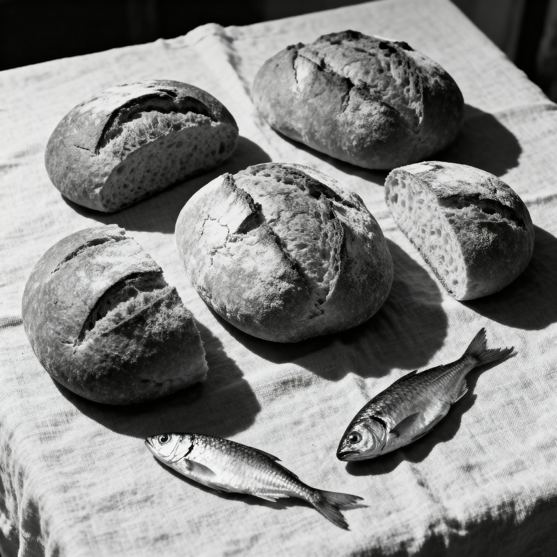 Feeding the 5000: Rustic Bread and Fish Symbolism