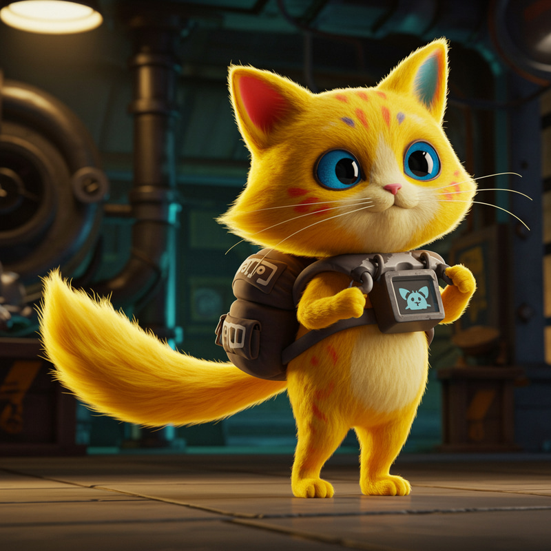 Yellow Thunder Cat with Grabpack | Poppy Playtime Yellow Thunder Cat with Grabpack | Poppy Playtime