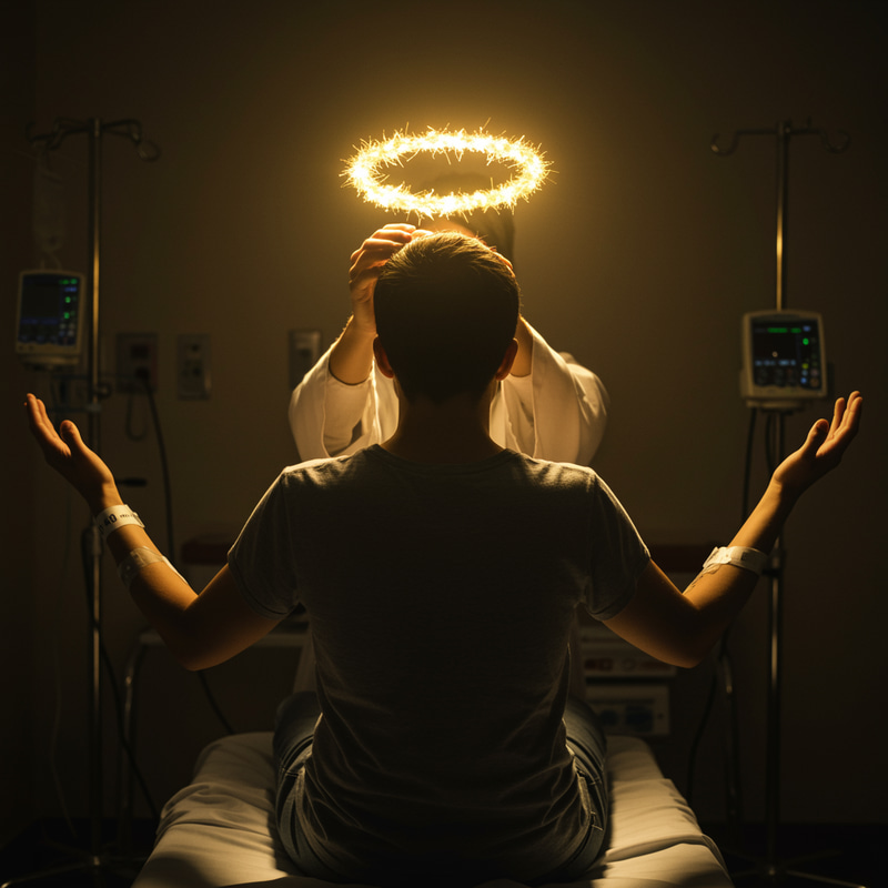 Golden Halo Anointing in Hospital Setting Golden Halo Anointing in Hospital Setting