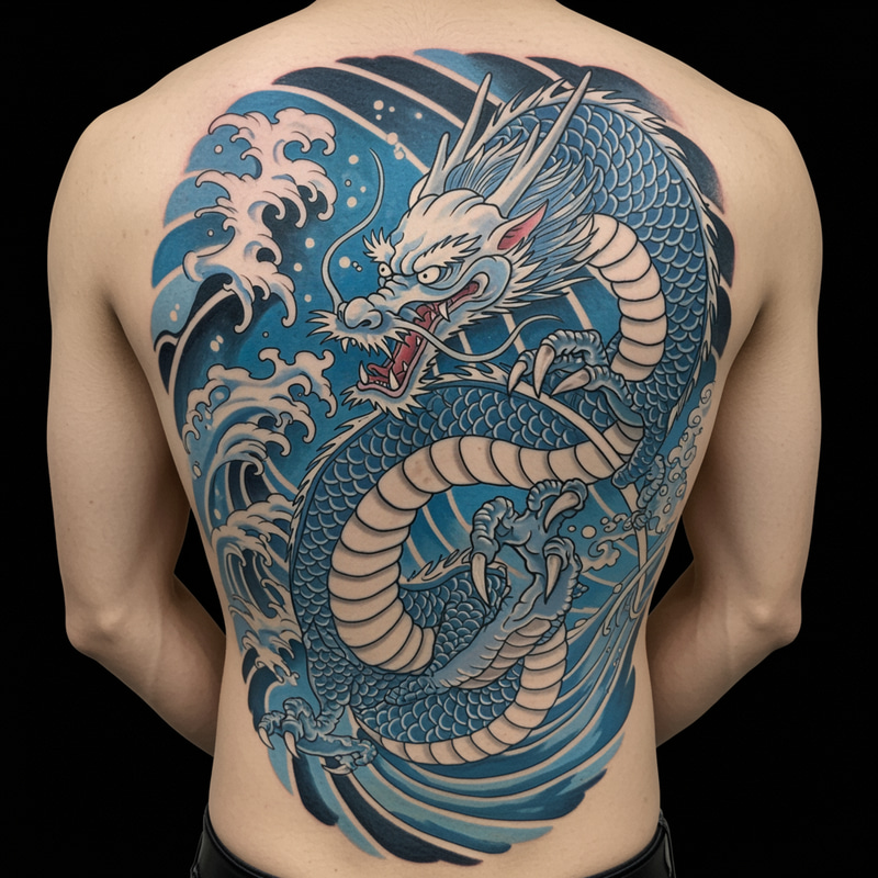 Water and Wind Dragon Tattoo: A Symbol of Renewal Water and Wind Dragon Tattoo: A Symbol of Renewal