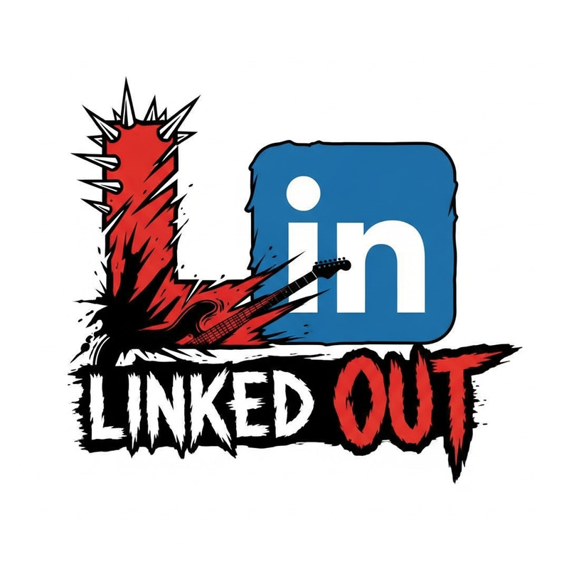 Logo Design for Linked Out Rock Band