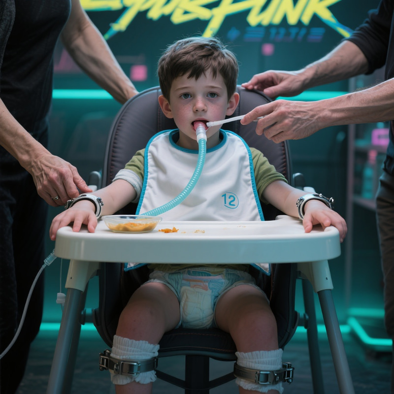 Cyberpunk Forced Feeding: A Disturbing Reality Cyberpunk Forced Feeding: A Disturbing Reality