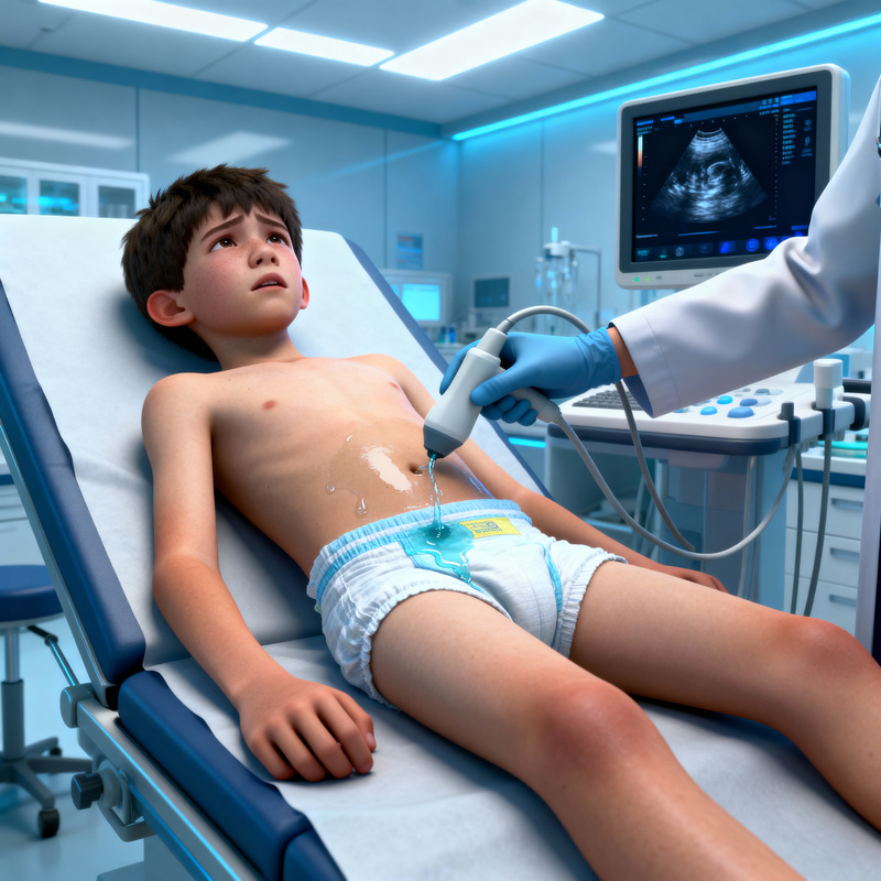 Unfortunate Boy Undergoes Lab Tests