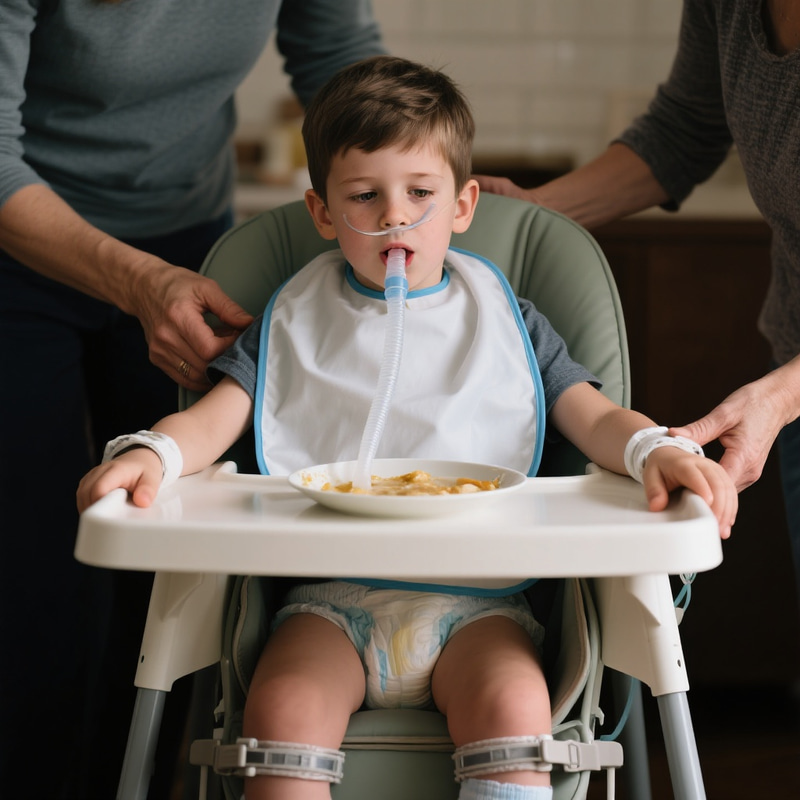 Forced Feeding: 12-Year-Old's Struggle in High Chair