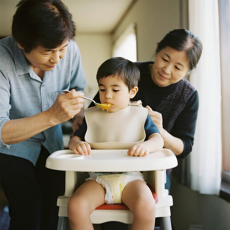 12-Year-Old Boy in High Chair: Forced Feeding