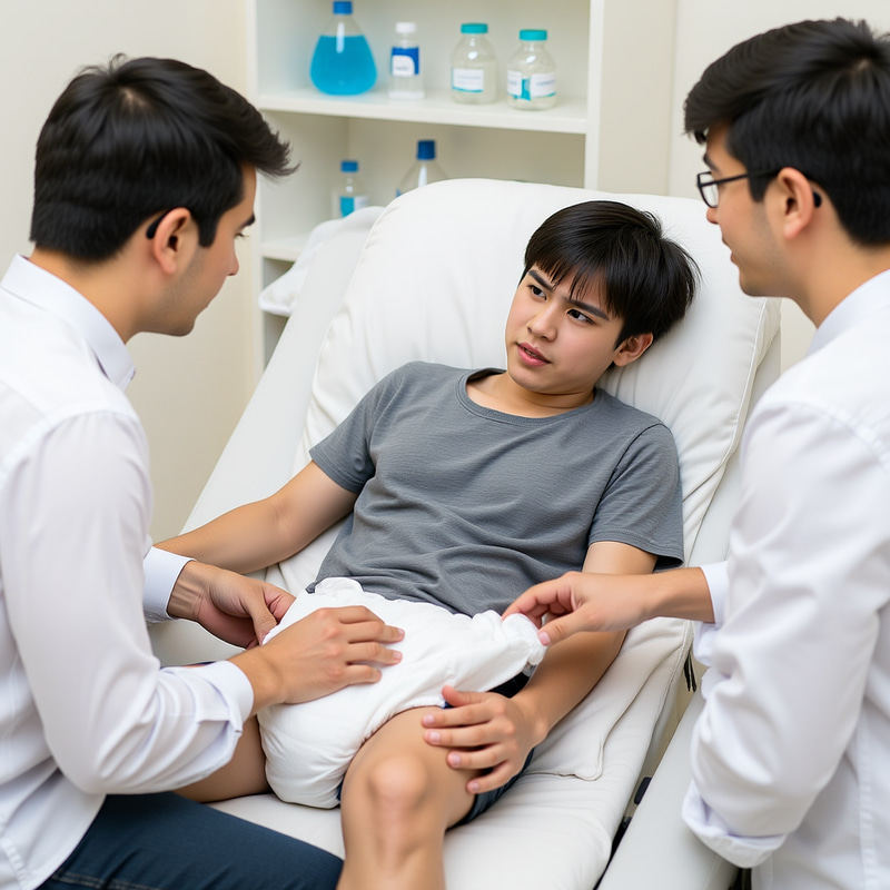 Teenage Diaper Assistance in Laboratory Context Teenage Diaper Assistance in Laboratory Context