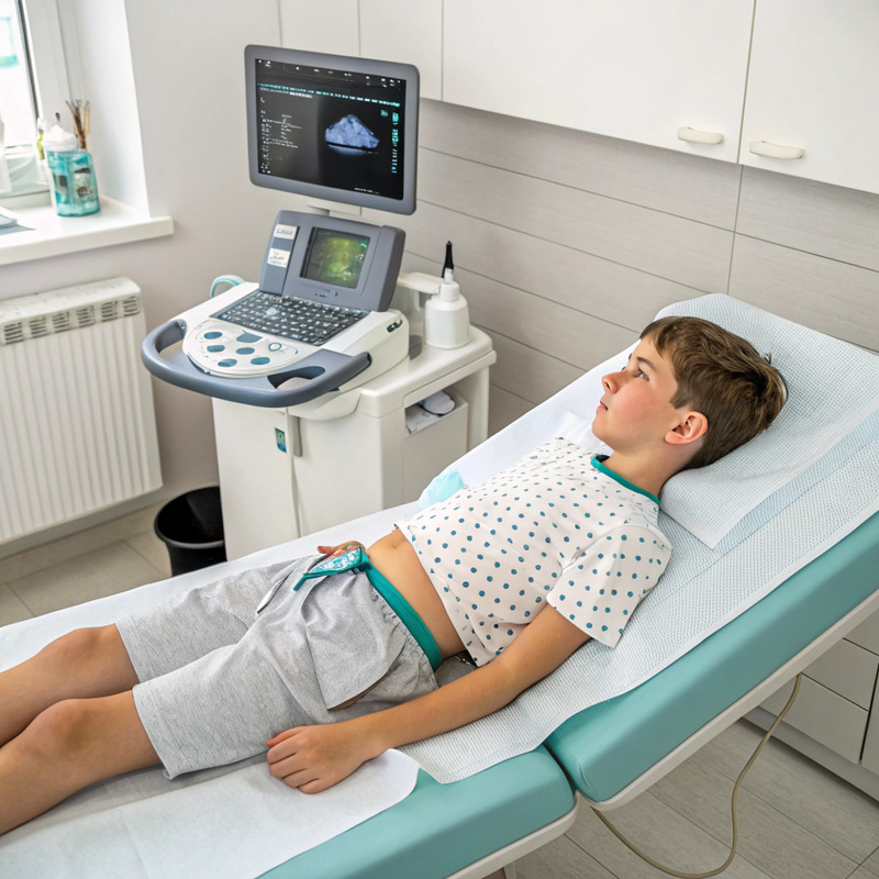 Lab Tests on 13-Year-Old Boy: Ultrasound Insights