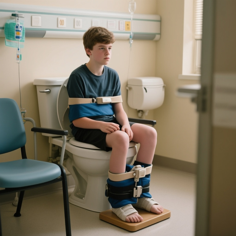 Teenager Forced to Sit on Toilet Chair by Classmates