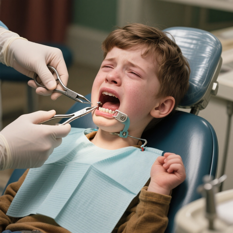 Teen's Painful Dentist Visit: Teeth Extraction Drama