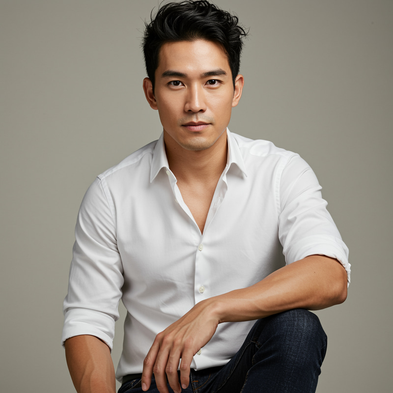 Handsome 35-Year-Old Man of Mixed Ancestry