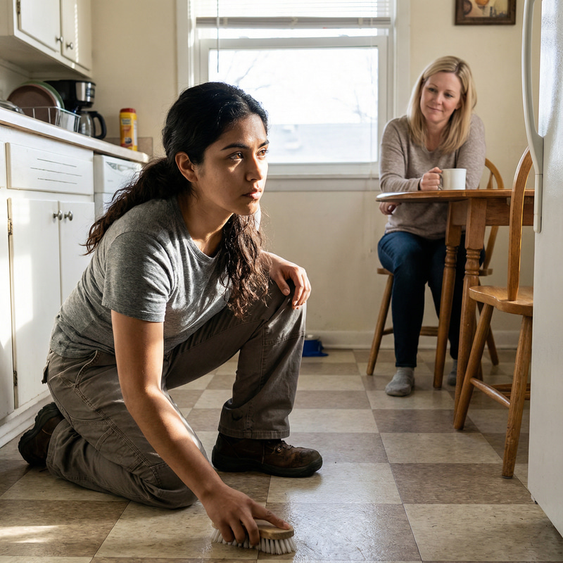 Captivating Hispanic Beauty in the Kitchen