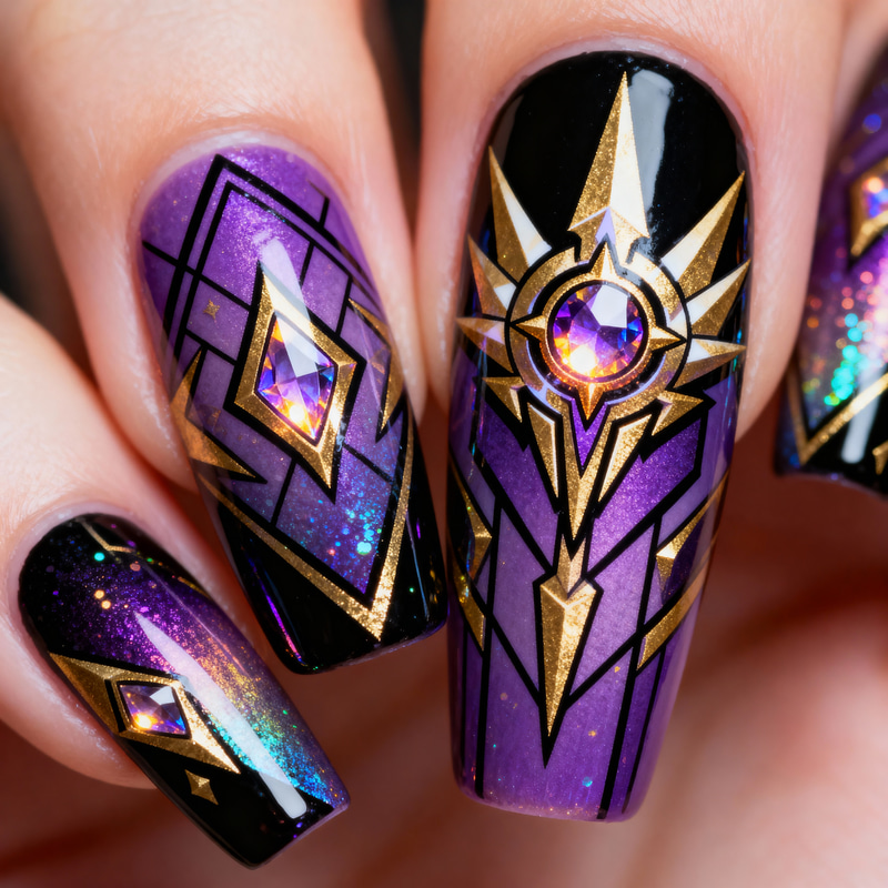 Honkai Impact 3 Nail Art: Herrscher of Sentience