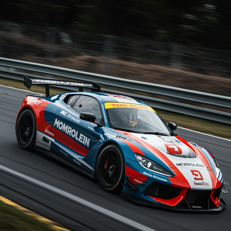 Dynamic Race Car Driver in Action | Motorsport Art Dynamic Race Car Driver in Action | Motorsport Art