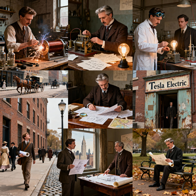 10 Captivating Photos of Nikola Tesla in Action