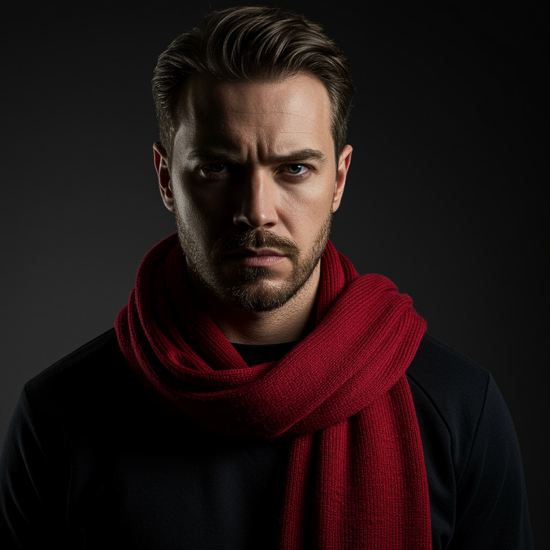 Captivating Close-Up Portrait of a Serious Man Captivating Close-Up Portrait of a Serious Man