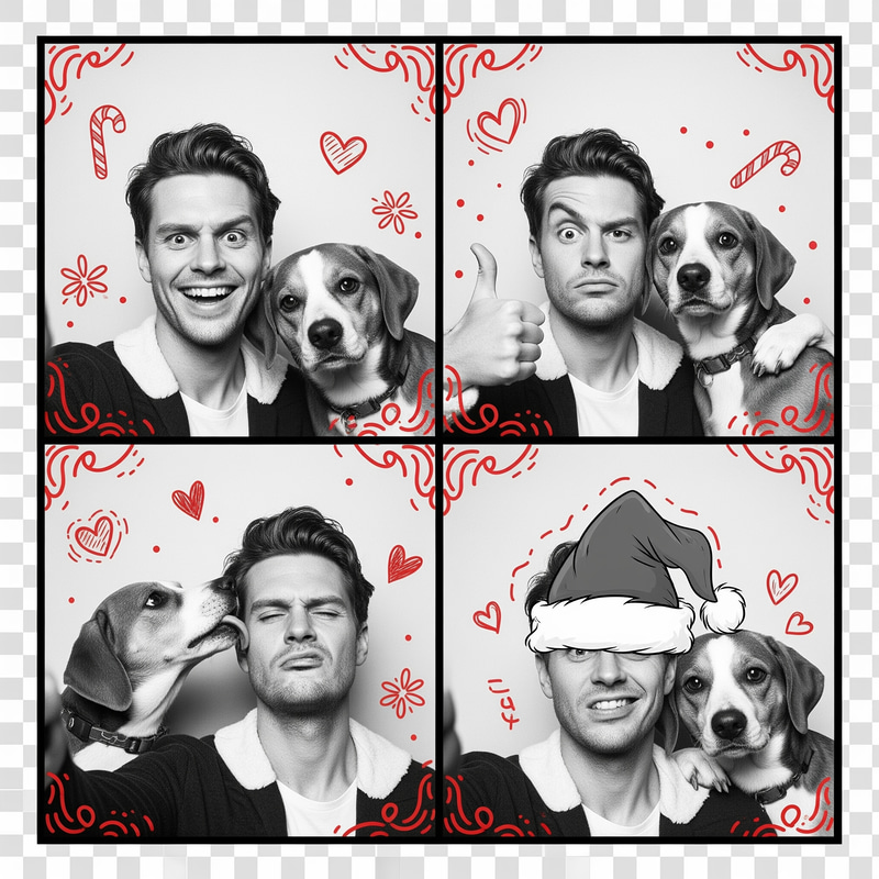 Silly Grinch Holiday Selfies Photo Booth Strip Silly Grinch Holiday Selfies Photo Booth Strip