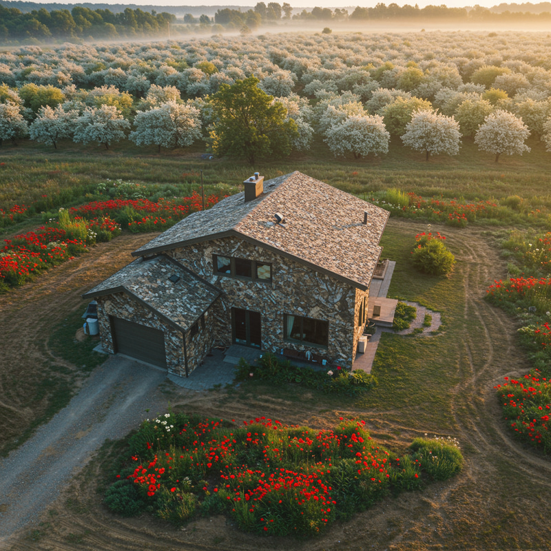 Spacious Camo House with Flower Gardens Spacious Camo House with Flower Gardens
