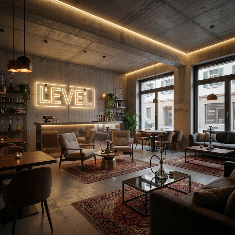 LEVEL Shisha Bar: Relaxing Atmosphere & Comfort LEVEL Shisha Bar: Relaxing Atmosphere & Comfort