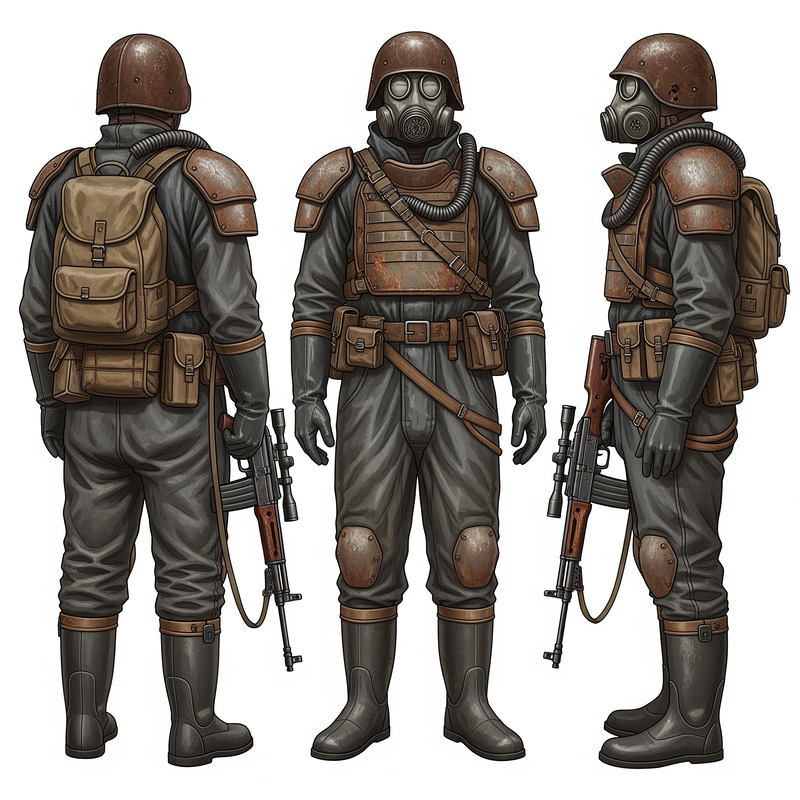 Metro 2033 Character Concept Art | Old Illustration Style Metro 2033 Character Concept Art | Old Illustration Style