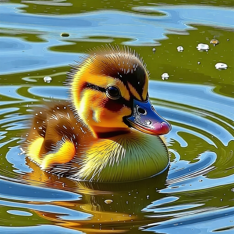 Cute Little Duck Swimming - Adorable Duckling Images Cute Little Duck Swimming - Adorable Duckling Images