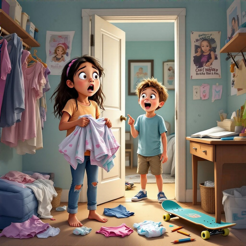 Sibling Humor: Awkward Laundry Moments