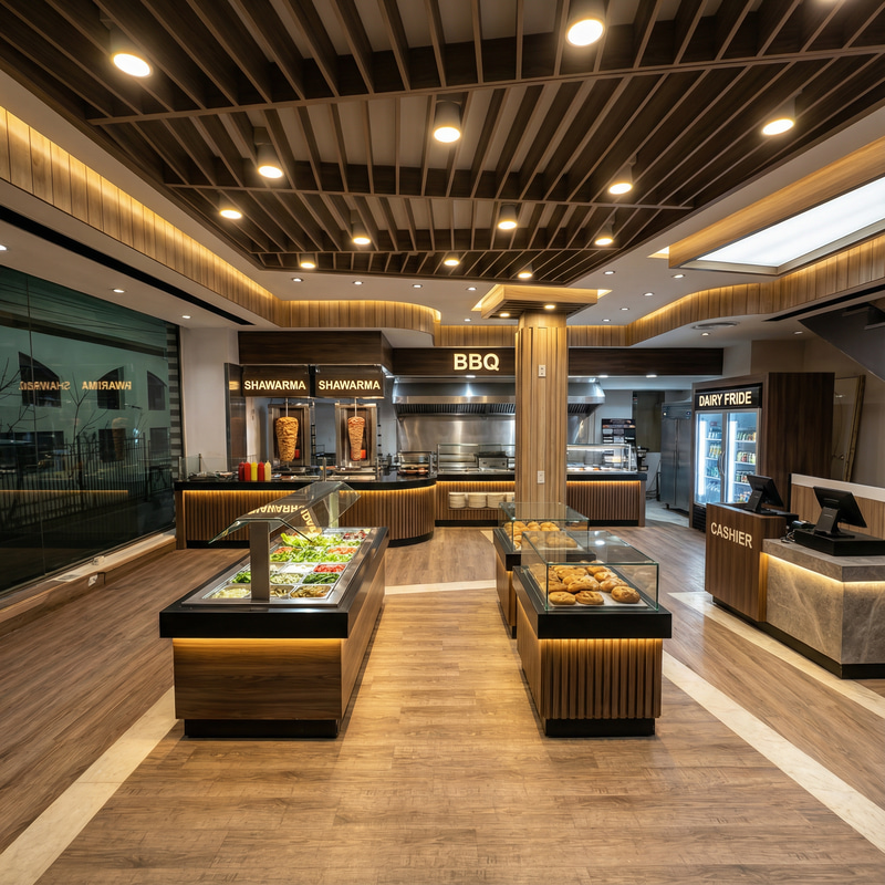 Modern First-Floor Food Court Design
