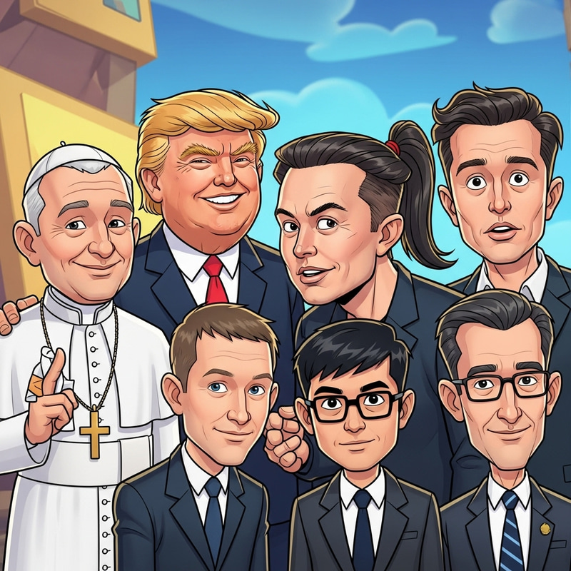 Cartoon Faces of World Leaders and Innovators Cartoon Faces of World Leaders and Innovators