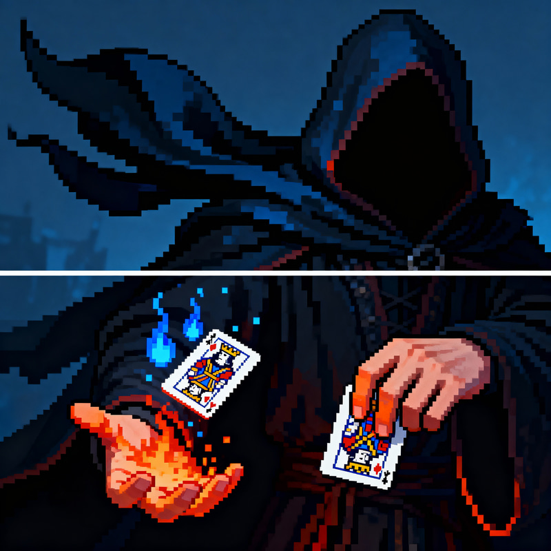 2D Pixel Art Sprite Sheet for Hooded Character 2D Pixel Art Sprite Sheet for Hooded Character