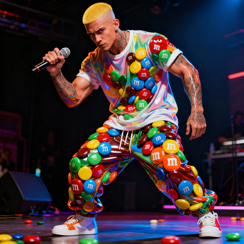 Candy-Coated Rapper: Hip-Hop Meets Sweet Style