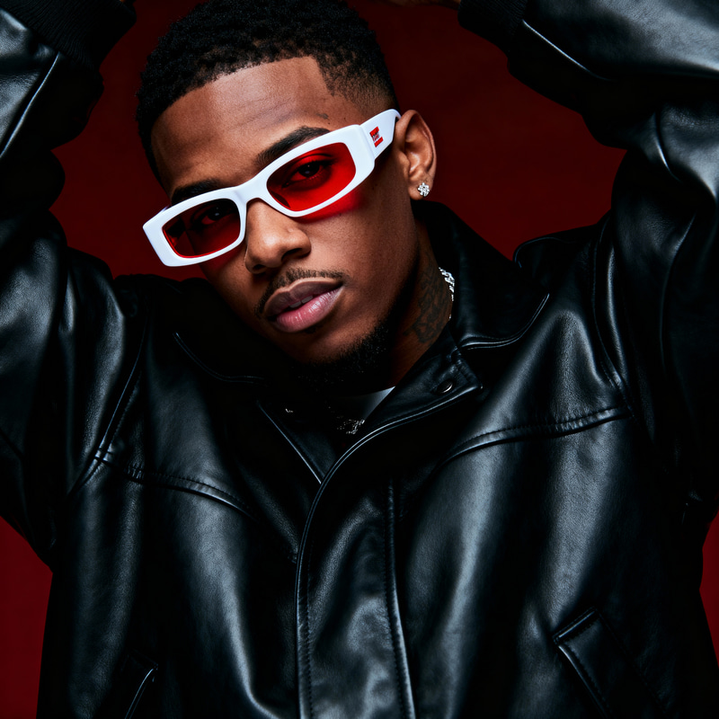 Confident Hip-Hop Style Portrait of a Rapper Confident Hip-Hop Style Portrait of a Rapper