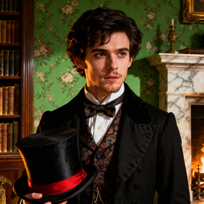 Victorian Portrait of a Young Man - Cinematic Realism Victorian Portrait of a Young Man - Cinematic Realism