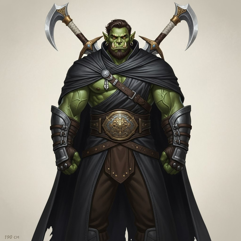 Imposing Orc Warrior - Epic Fantasy Character Art