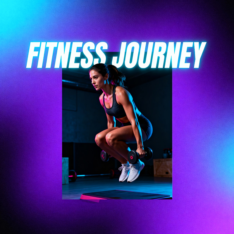 Dynamic Fitness Journey Vlog Cover Design Dynamic Fitness Journey Vlog Cover Design