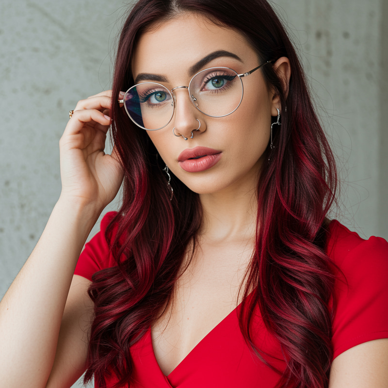 Chic Young Colombian-Spanish Girl with Unique Style Chic Young Colombian-Spanish Girl with Unique Style