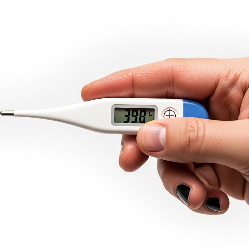Hand Holding Thermometer - High Temperature Readings Hand Holding Thermometer - High Temperature Readings