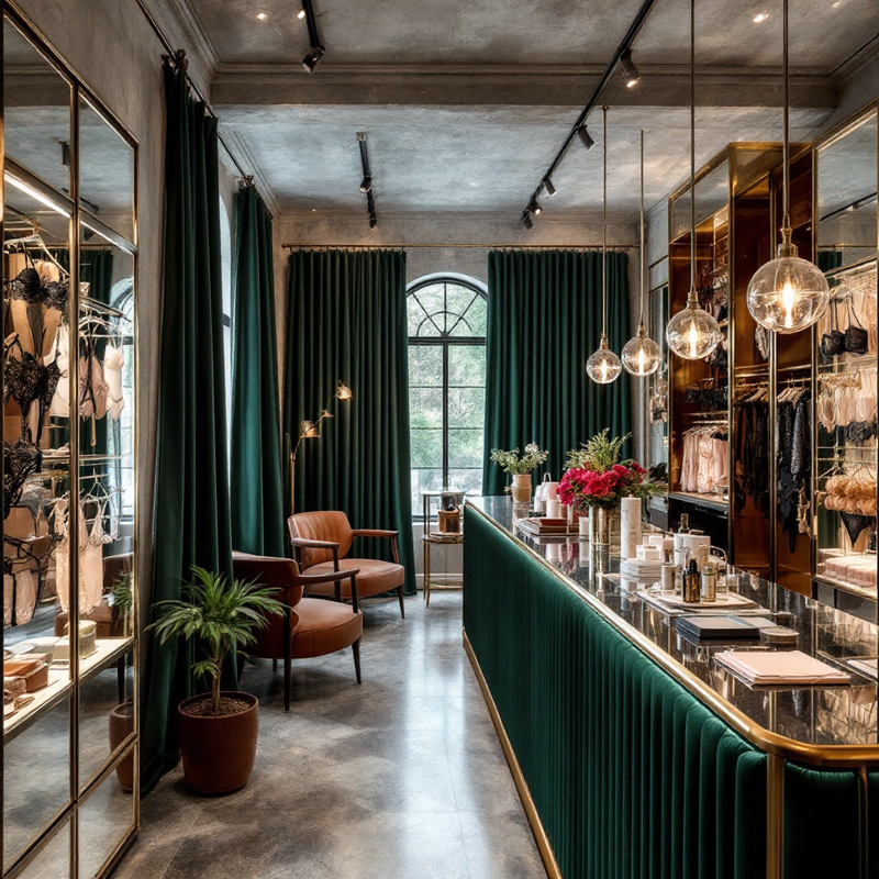 Gorgeous Lingerie Shop with Unique Decor
