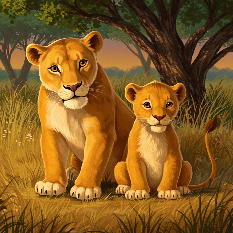 Leo the Brave Lion Cub: A Children's Book Leo the Brave Lion Cub: A Children's Book