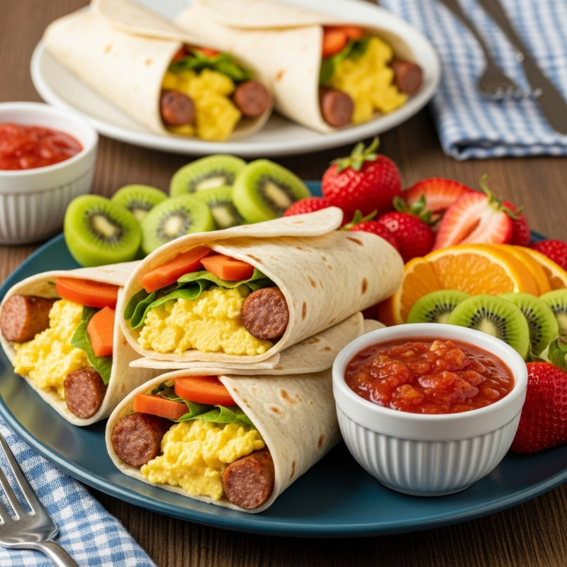 Delicious Breakfast Ideas: Burritos & Fresh Fruit Delicious Breakfast Ideas: Burritos & Fresh Fruit