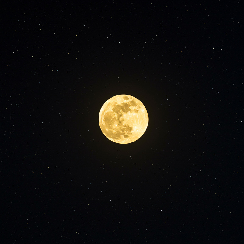 Stunning Moon Photography Against Starry Sky Stunning Moon Photography Against Starry Sky