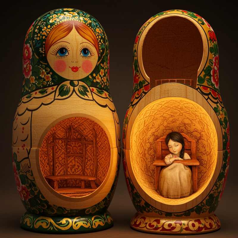 Inside a Russian Doll: A Cozy Surprise Inside a Russian Doll: A Cozy Surprise