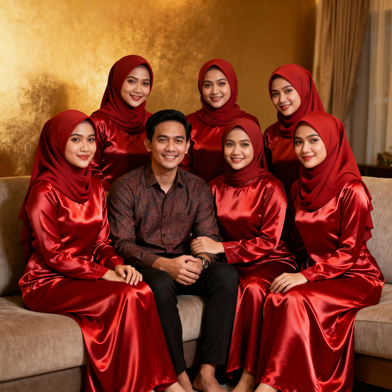 Stunning Family Portrait of Hijab Women Stunning Family Portrait of Hijab Women